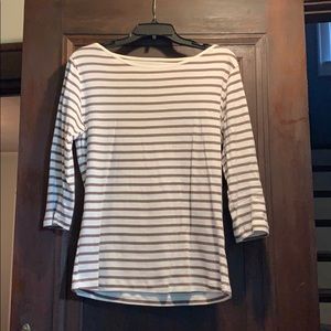 Casual top cream and brown